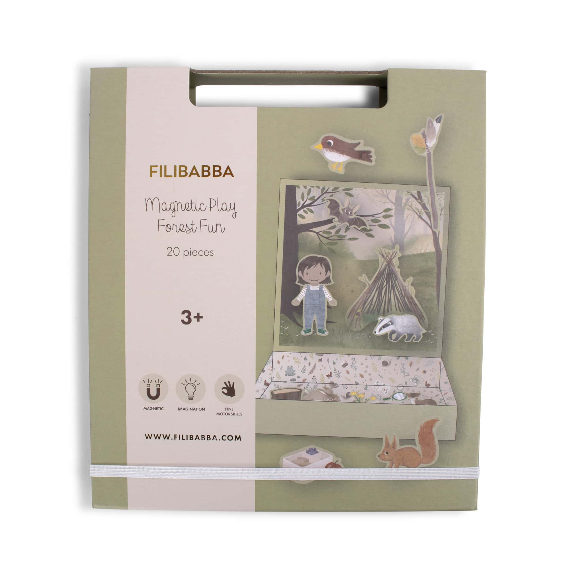 Kaasaskantav reisile kaasa FILIBABBA Forest Fun magnetmäng lastele metsaseikluste loomiseks Kaasaskantav reisile kaasa FILIBABBA Forest Fun magnetmäng lastele metsaseikluste loomiseks