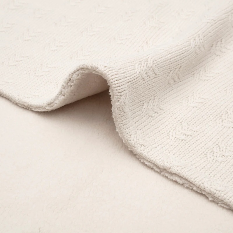 Jollein Grain Knit Velvet soe beebitekk fliisvoodriga