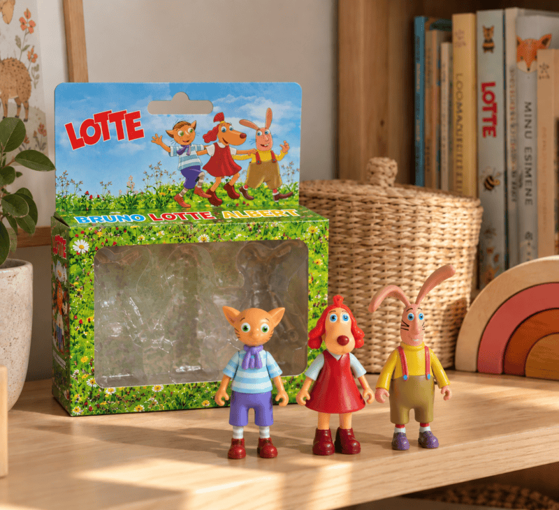 Lotte minifiguurid Lotte Bruno ja Albert 3 tk Leiutajateküla Lotte