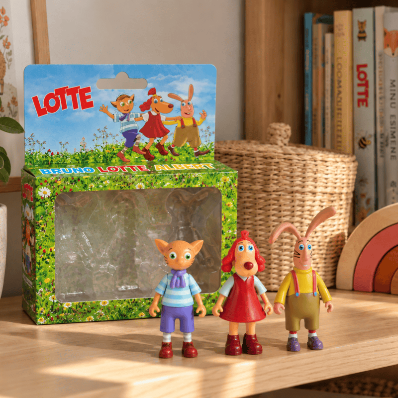 Lotte minifiguurid Lotte Bruno ja Albert 3 tk Leiutajateküla Lotte