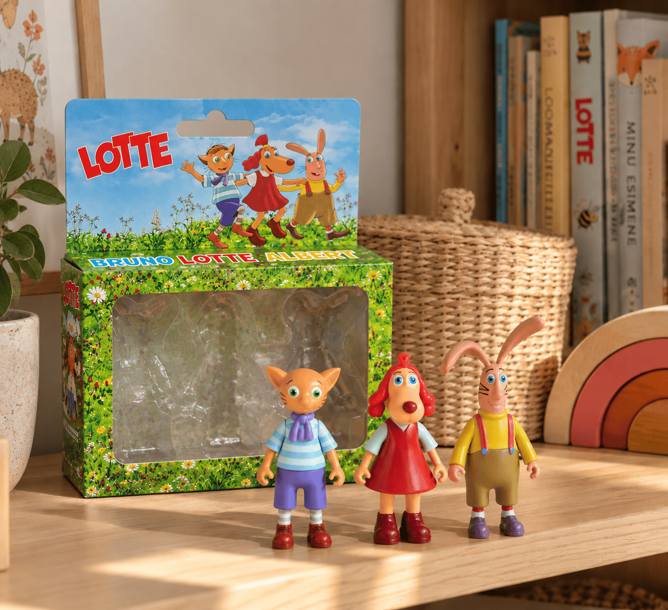 Lotte minifiguurid Lotte Bruno ja Albert 3 tk Leiutajateküla Lotte