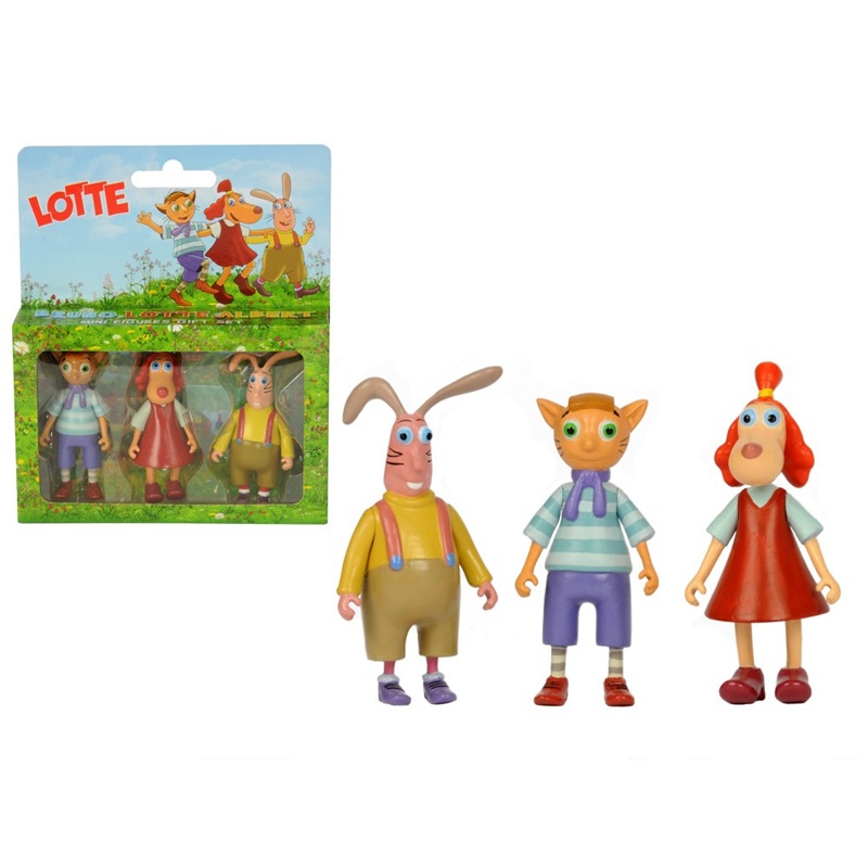 Lotte minifiguurid Lotte Bruno ja Albert 3 tk Leiutajateküla Lotte