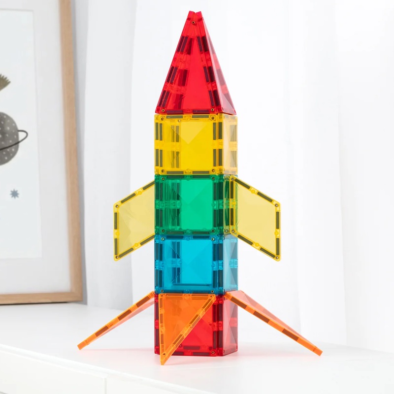 Connetix Light Rocket Pack valgusega magnetklotsid 30 osa