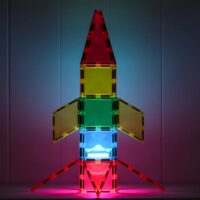 Connetix Light Rocket Pack valgusega magnetklotsid 30 osa