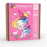 Connetix Glitter Unicorn sädelevad magnetklotsid 56 osa Connetix Glitter Unicorn sädelevad magnetklotsid 56 osa