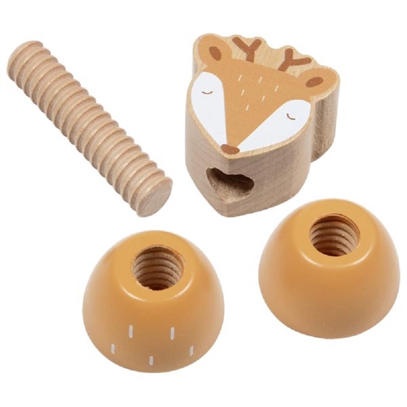 GOKI kruviklotsid metsloomade ja metsaelu detailidega – loovust arendavad puidust ehitusklotsid lastele.