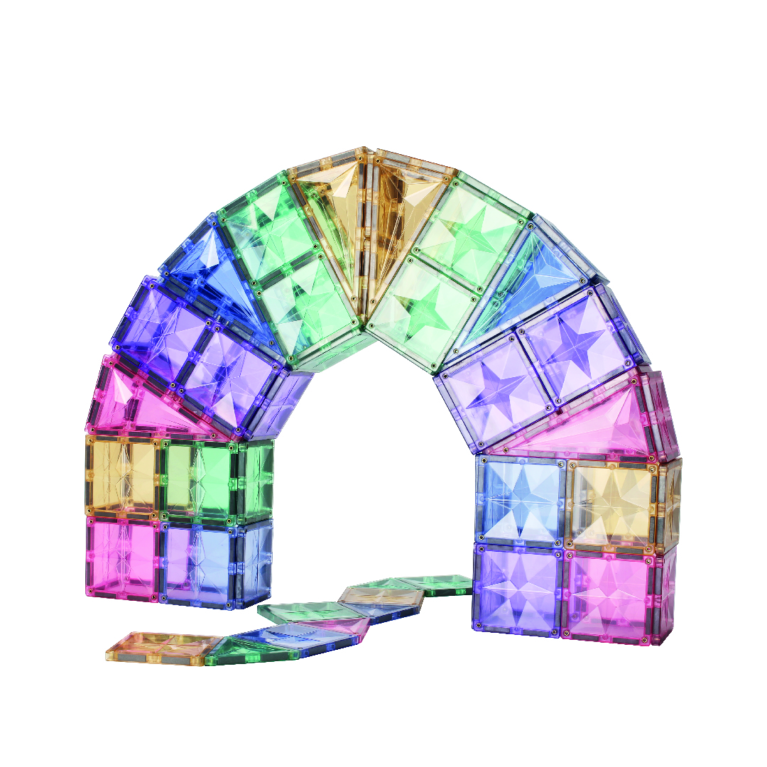 Cleverclixx magnetklotsid 125 tk pastelne suur stardikomplekt