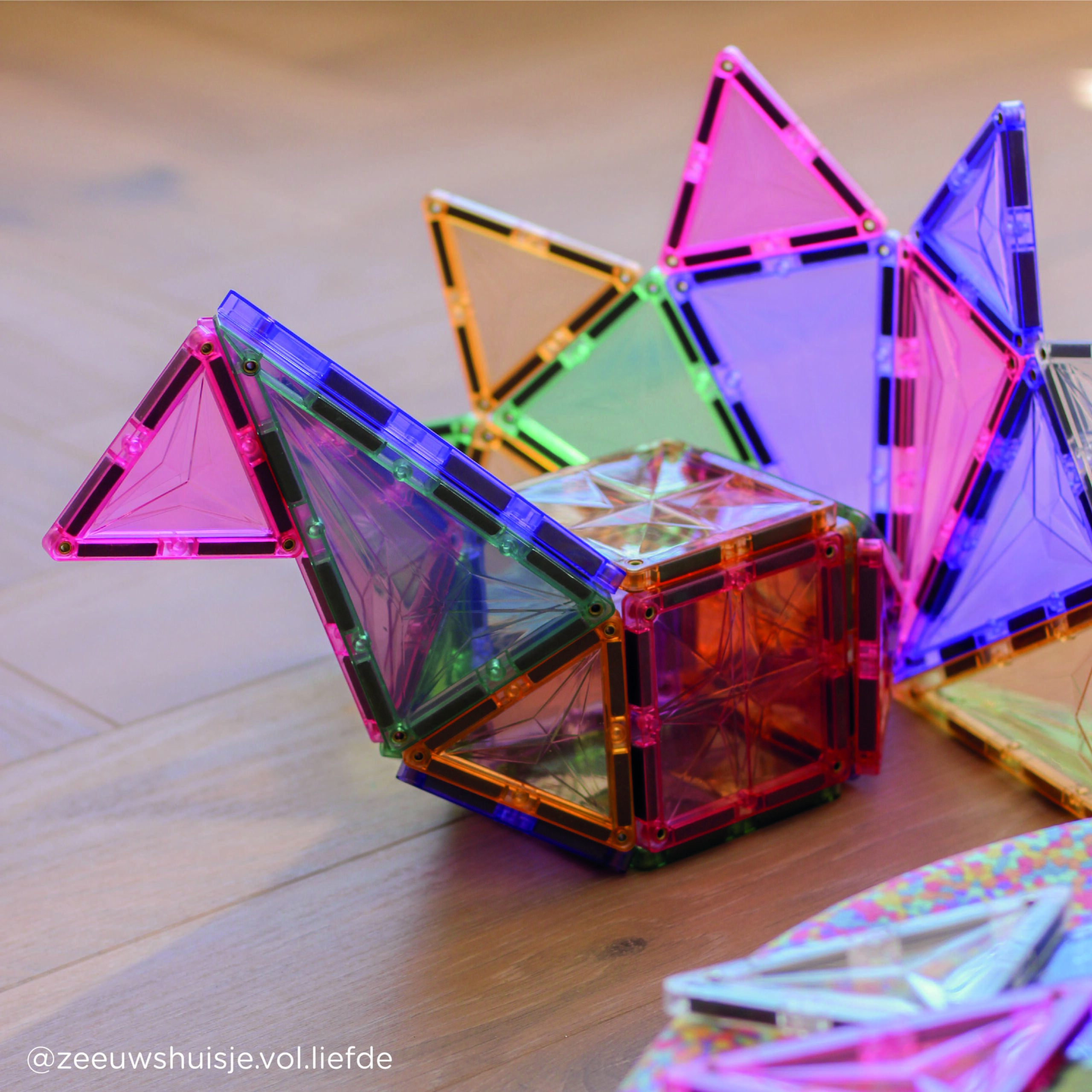 Cleverclixx magnetklotsid 125 tk pastelne suur stardikomplekt