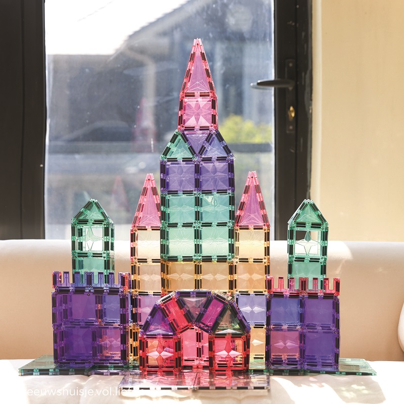 Cleverclixx magnetklotsid 125 tk pastelne suur stardikomplekt