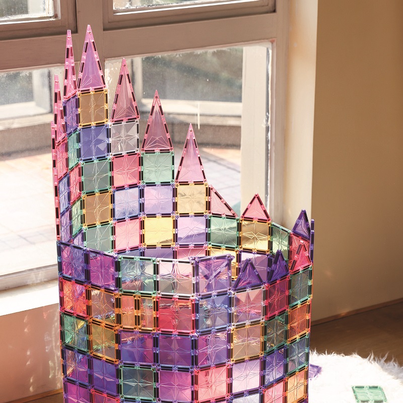 Cleverclixx magnetklotsid 125 tk pastelne suur stardikomplekt