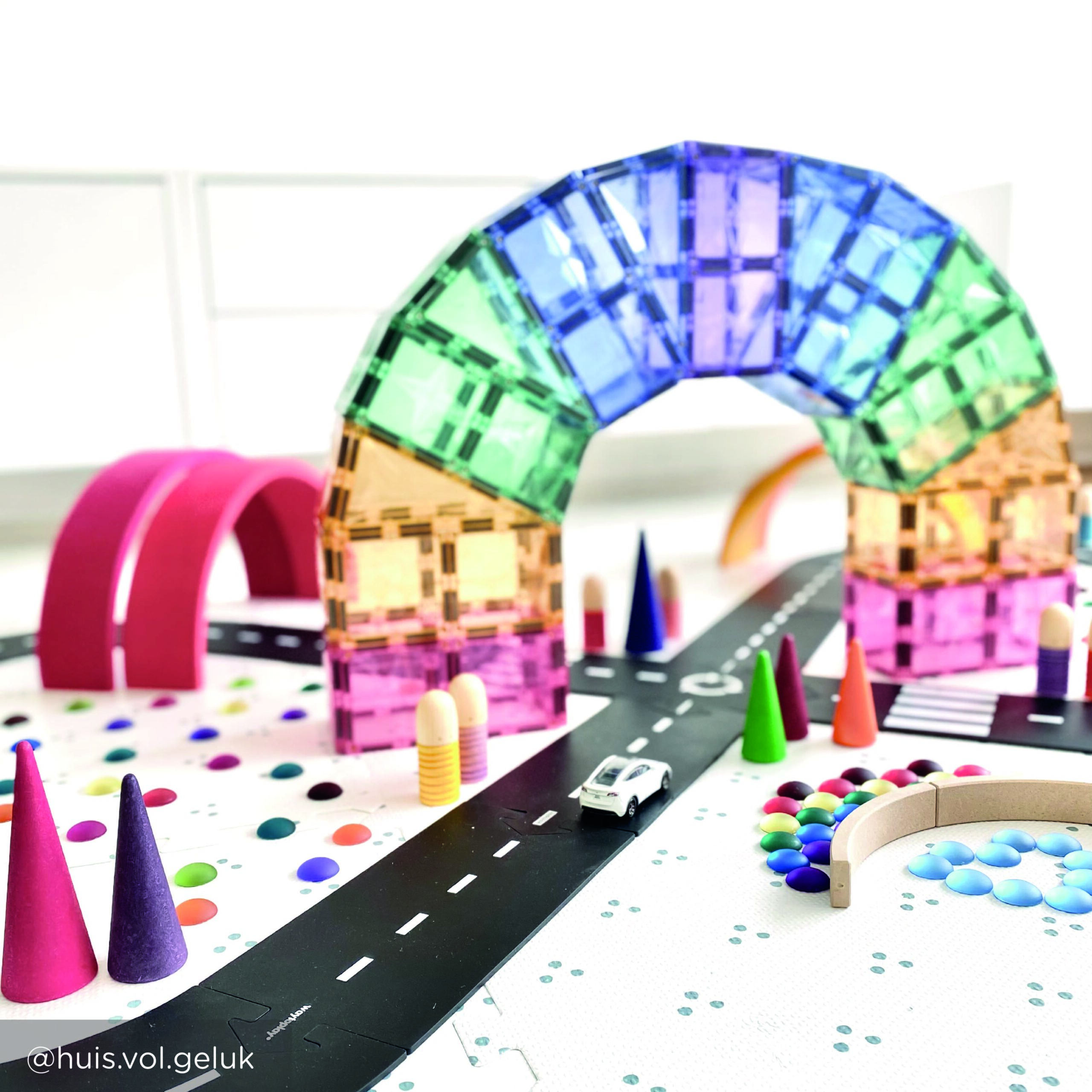 Cleverclixx magnetklotsid 125 tk pastelne suur stardikomplekt