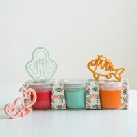 MĪCI kinkekomplekt veeloomad kalad kolme loodusliku plastiliini ja vormidega MĪCI kinkekomplekt veeloomad kalad kolme loodusliku plastiliini ja vormidega