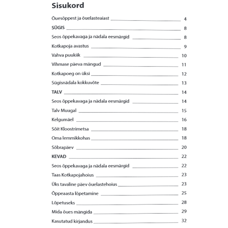 Õuelasteaed raamat Marjet Salmar – õuesõpe ja koolivalmidus vaba mängu kaudu