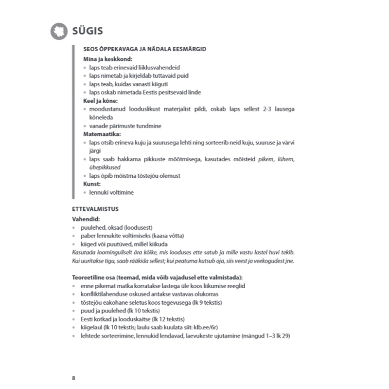 Õuelasteaed raamat Marjet Salmar – õuesõpe ja koolivalmidus vaba mängu kaudu