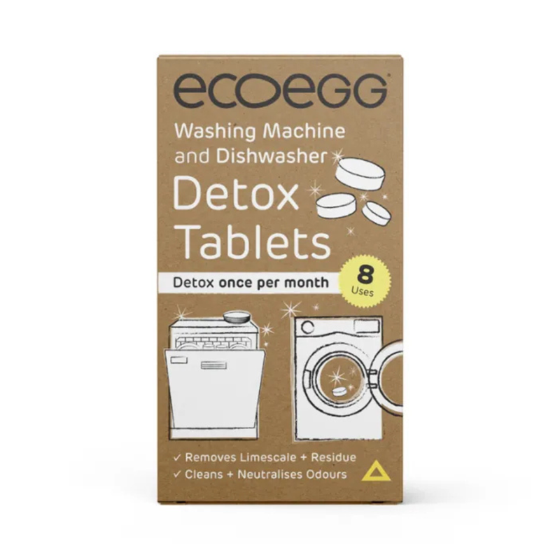 EcoEgg looduslikud ja tõhusad sügavpuhastustabletid nõudepesumasinale ja pesumasinale