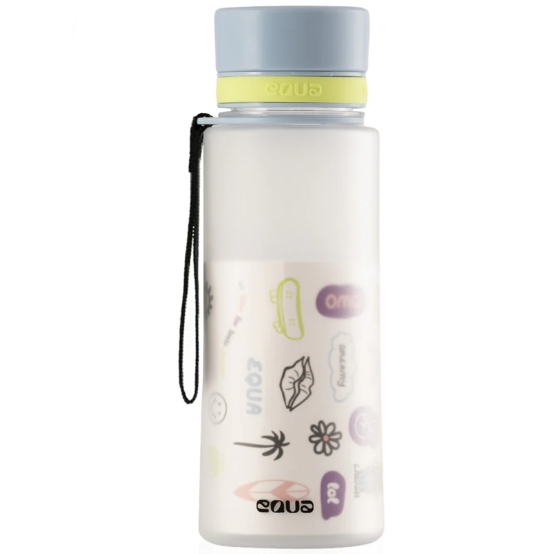 BPA vaba ja ohutu equa veepudel joogipudel pudel lastele kaasaskantav söögiaeg bpa vaba koos korduvkasutatavate kleepsudega