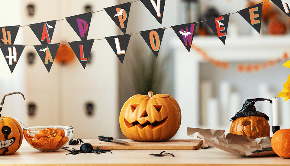 Securit kriiditahvlipinnaga lipud 14 tk + tahvlimarker – korduvkasutatav peodekorasioonid koos kriidimarkeriga