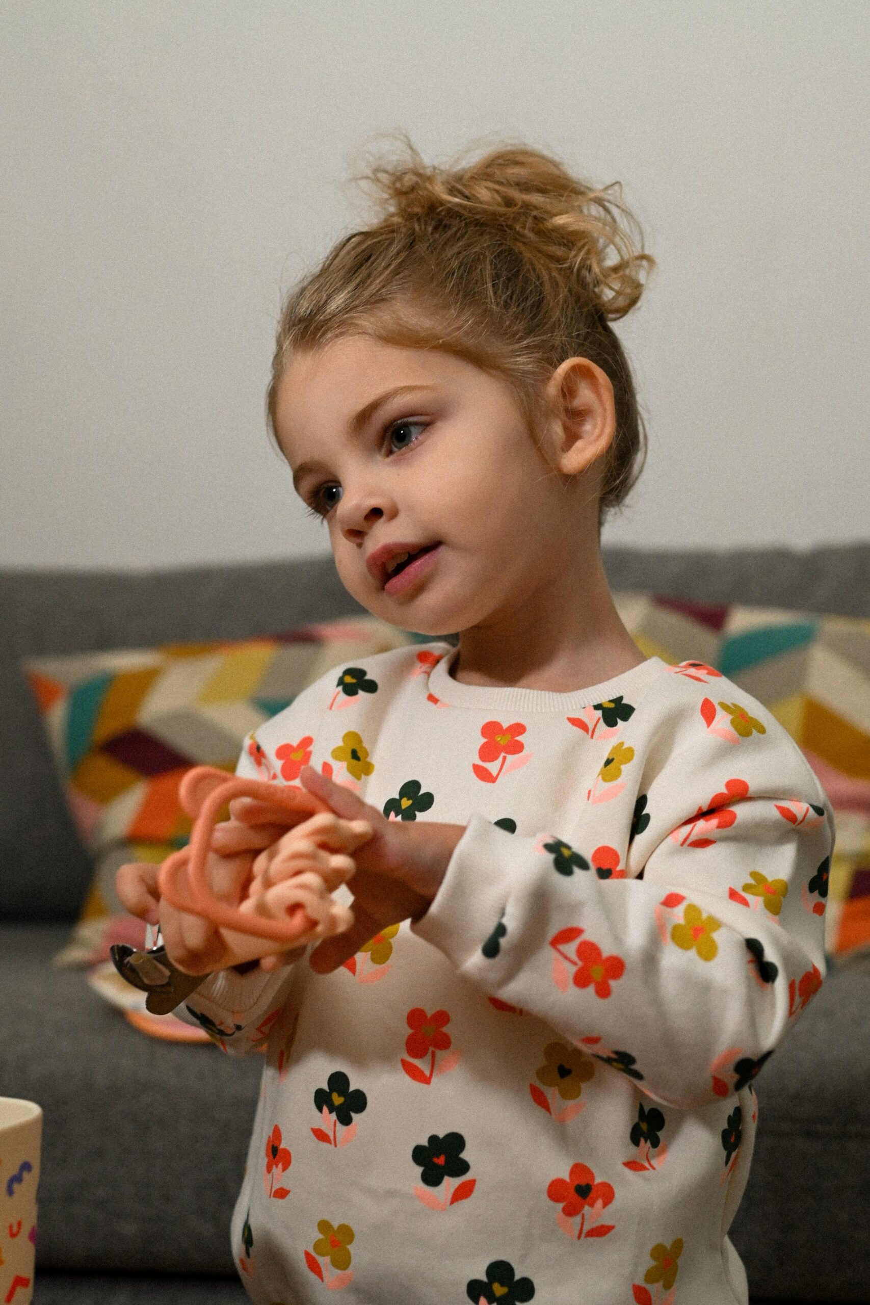 The Cotton Cloud Cutlery Set with Loop Wasabi – laste söögiriistad nuga kahvel lusikas