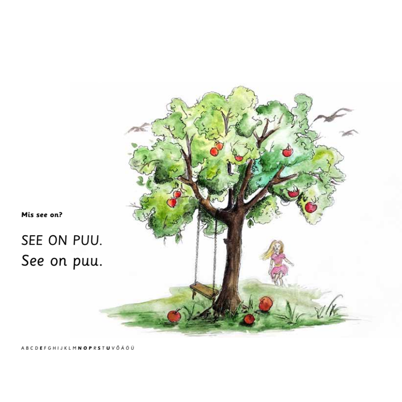 Mina loen Mis teed, Maia lugema õppimise raamat – trüki- ja kirjatähtedega