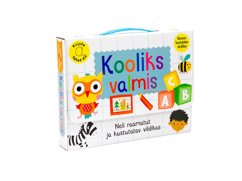 Kooliks valmis mängukohver – 4 vihikut 64 lk, sõnad tehted kell j