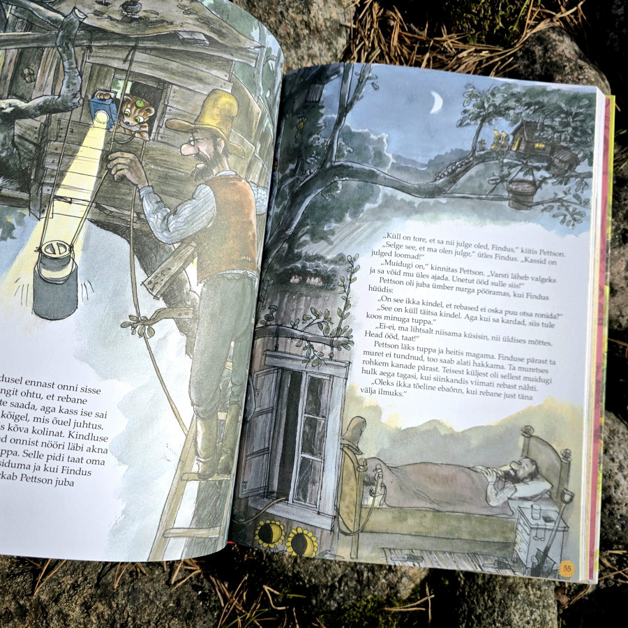 Pettson ja Findus kogumikraamat – 5 lugu ühes raamatus, meisterdamine ja mõistatused Pettson ja Findus kogumikraamat – 5 lugu ühes raamatus, meisterdamine ja mõistatused