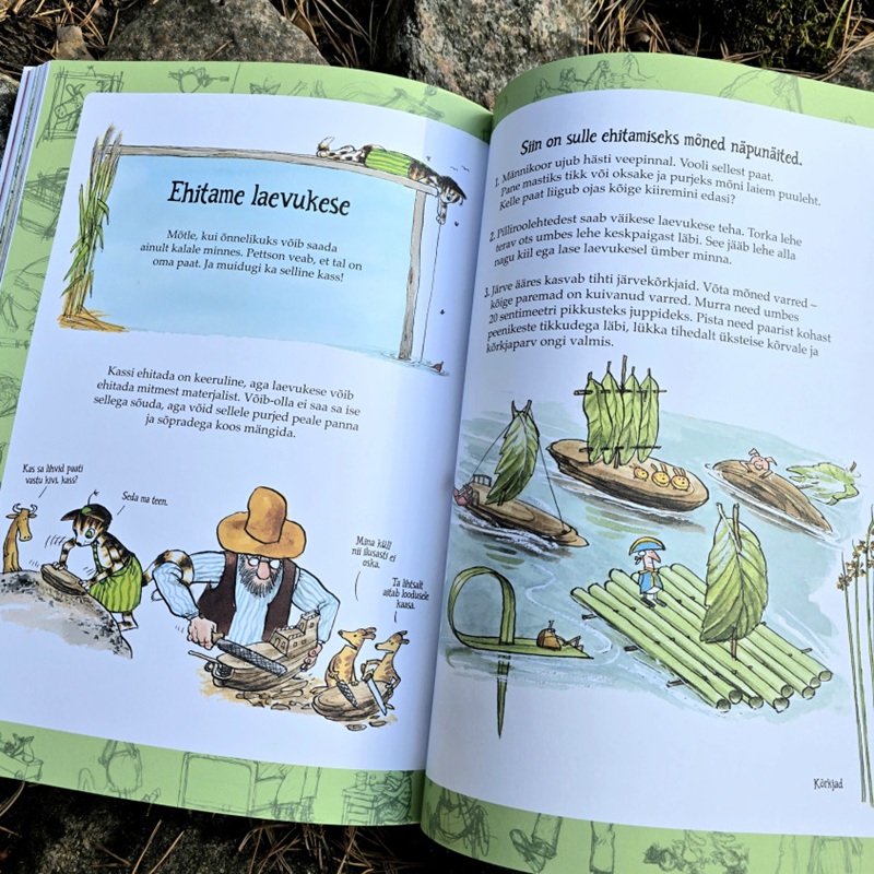 Pettson ja Findus kogumikraamat – 5 lugu ühes raamatus, meisterdamine ja mõistatused