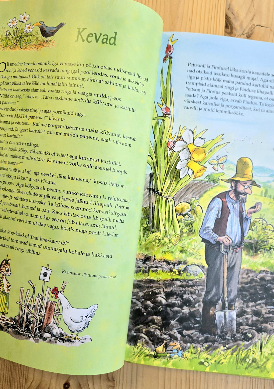 Lasteraamat retseptidega Pettson ja Findus – perega kokkamine ja küpsetamine