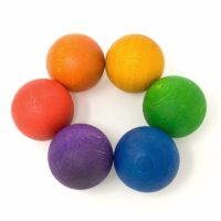 Värvilised puidust pallid