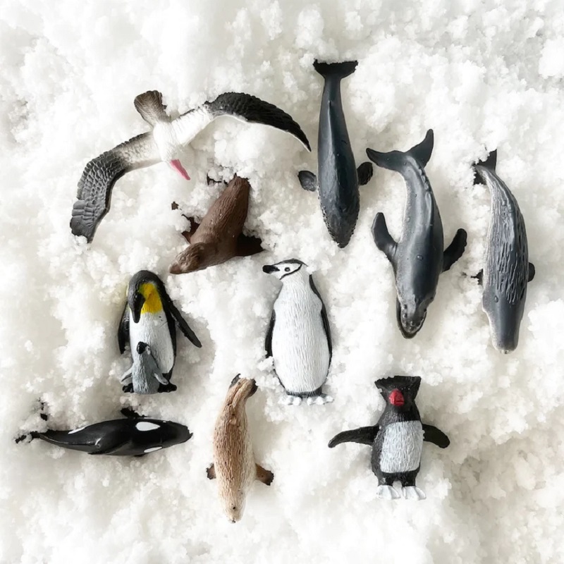 Realistlikud loomafiguurid komplekt Antarktika loomakujud