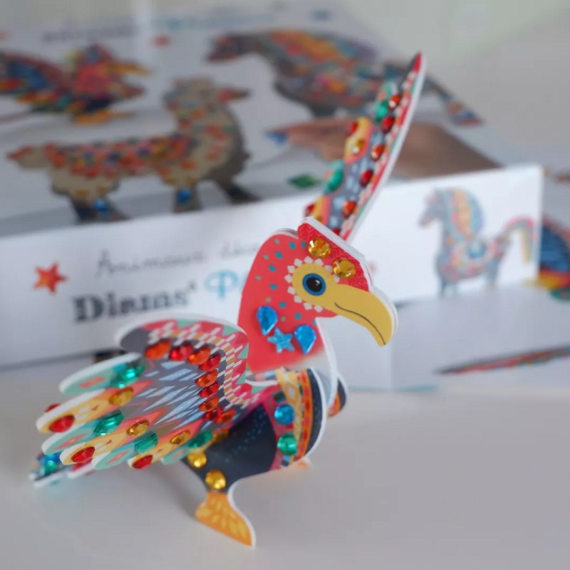 meisterdamiskomplekt teemantitega kunstikomplekt 3d loomad lind