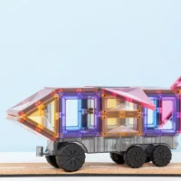 Magnetklotsid Connetix - 50tk suur pastelne autokomplekt
