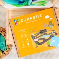 Magnetklotsid Connetix 16tk autorajad magnetitega mänguklotsid loovmäng kingiidee kingitud rallirada autorada