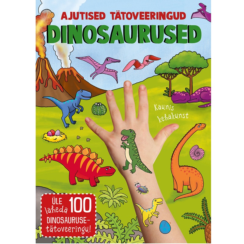 Ajutised tätoveeringud dinosaurused kleepsud