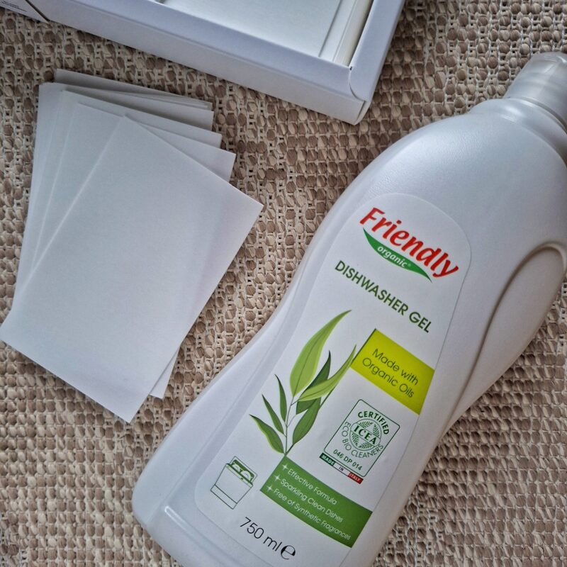 Friendly Organic orgaaniline taimepõhine nõudepesumasina geel eukalüptiga