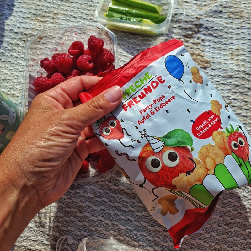 Freche Freunde mahe popkorn õuna, maasika ja peediga