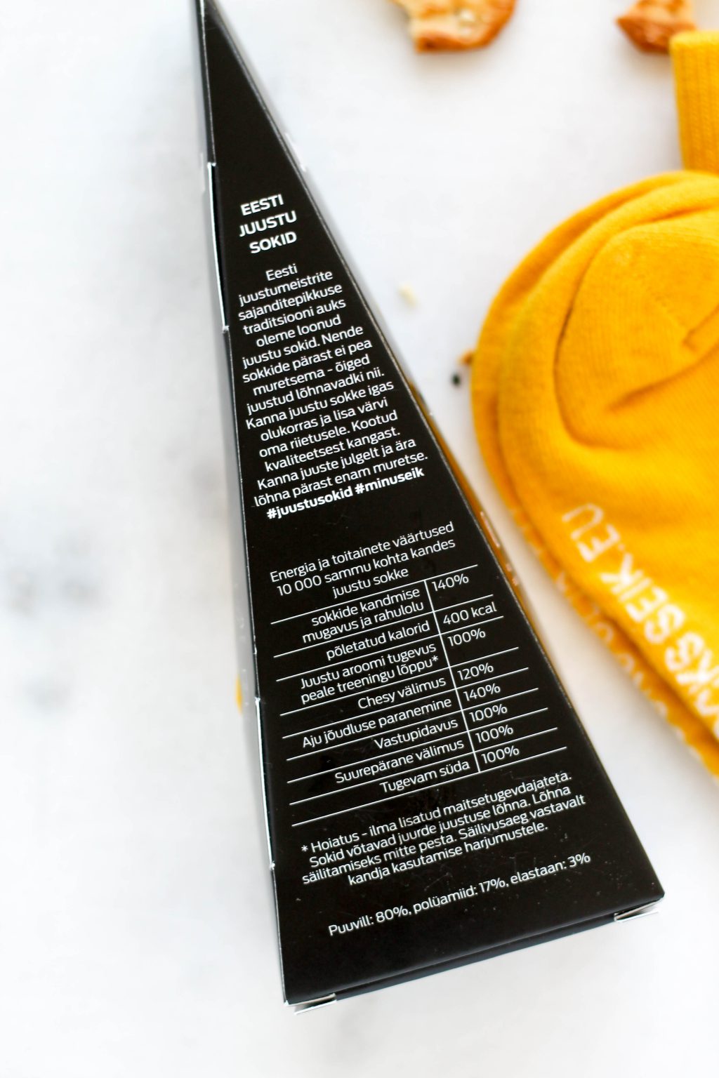 Sokid kinkepakendis Eesti Juust – lõbus kingiidee