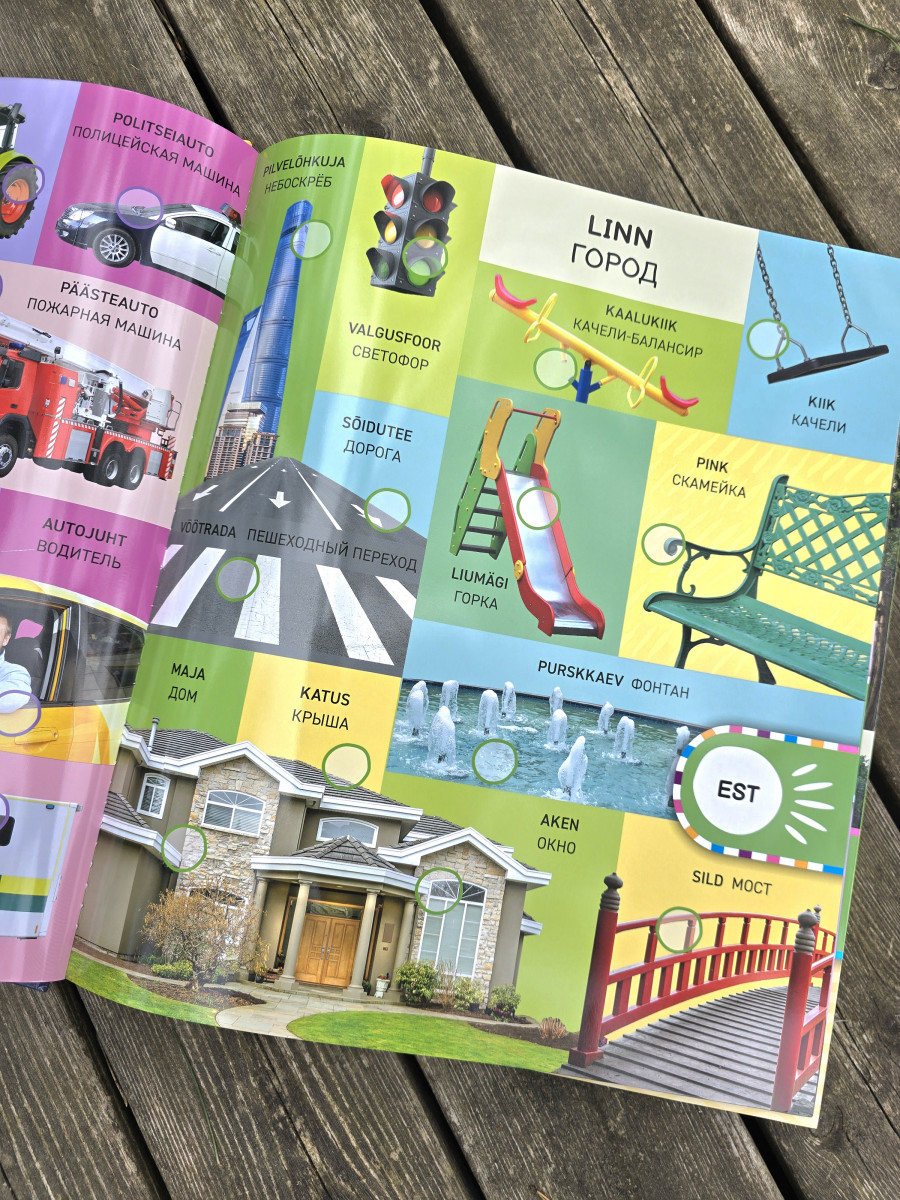 Kakskeelne heliraamat lastele – Nutikas sõnastik eesti-vene