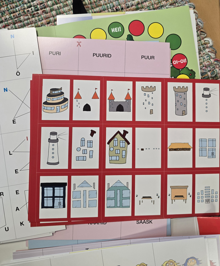 Lugemismängude kogumik 2 lastele karbis koos üheksa mänguga