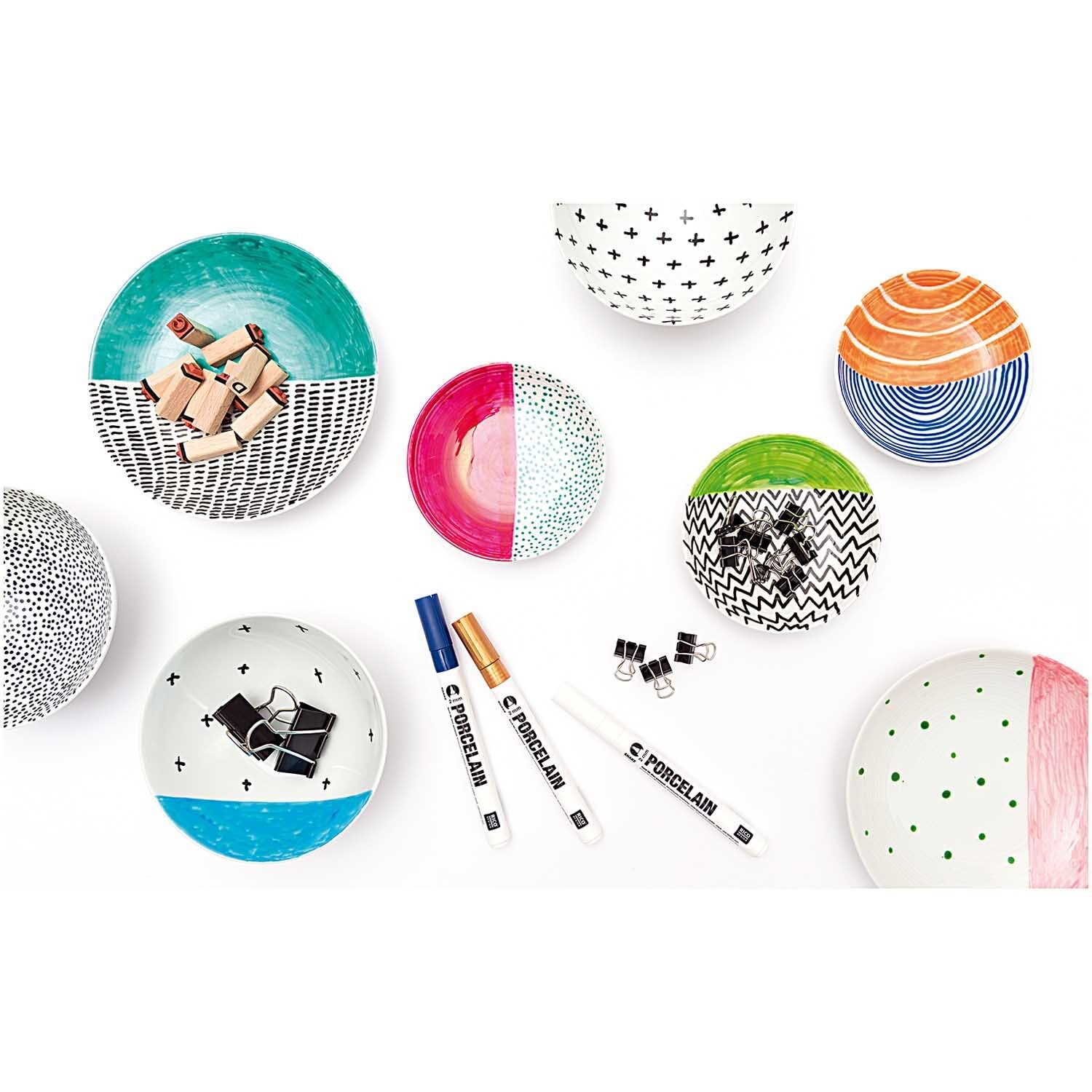 Küpsetatavad markerid portselani ja keraamika kaunistamiseks