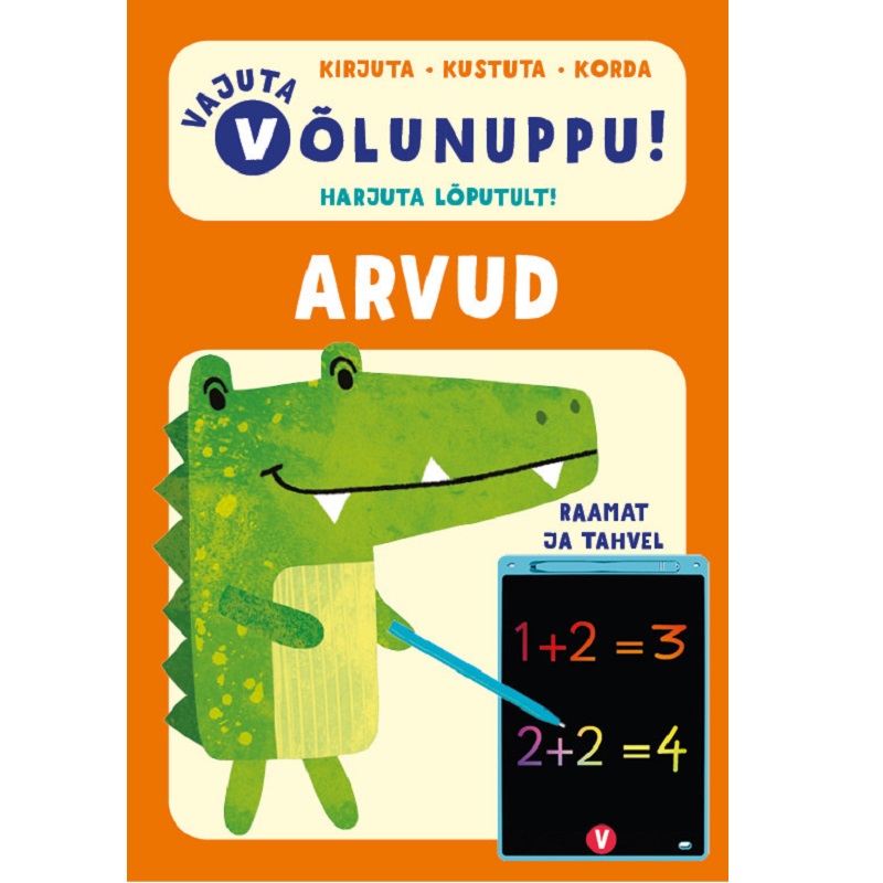 interaktiivne tahvel töövihikuga tegelusraamat "Vajuta võlunuppu. Arvud"