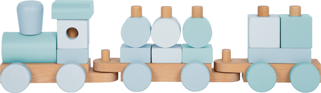 puidust rongikomplekt ja ladumismäng beebile ja väikelapsele