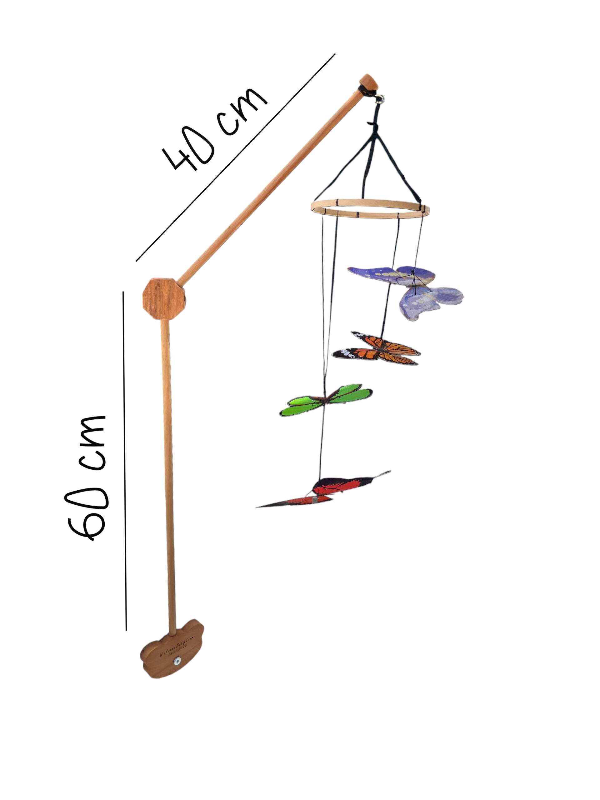 Puidust Montessori voodikarusselli hoidja reguleeritava nurgaga