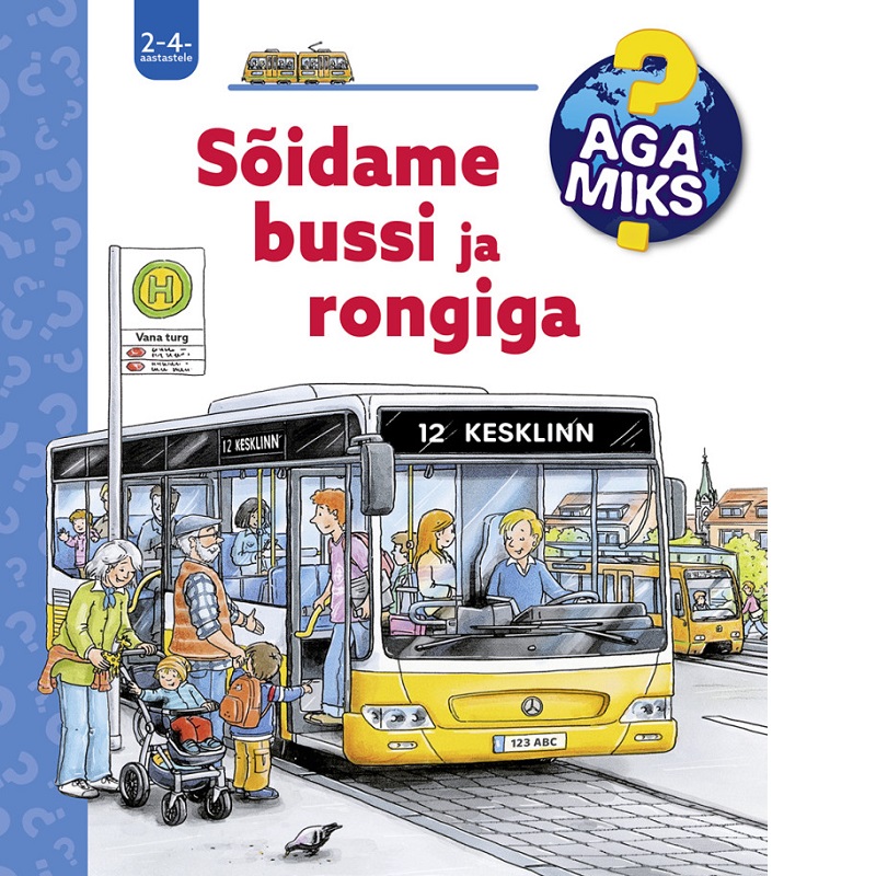 klapiraamat bussi ja rongiga sõitmise teemal lasteraamat liiklemise ja transpordi õppimiseks