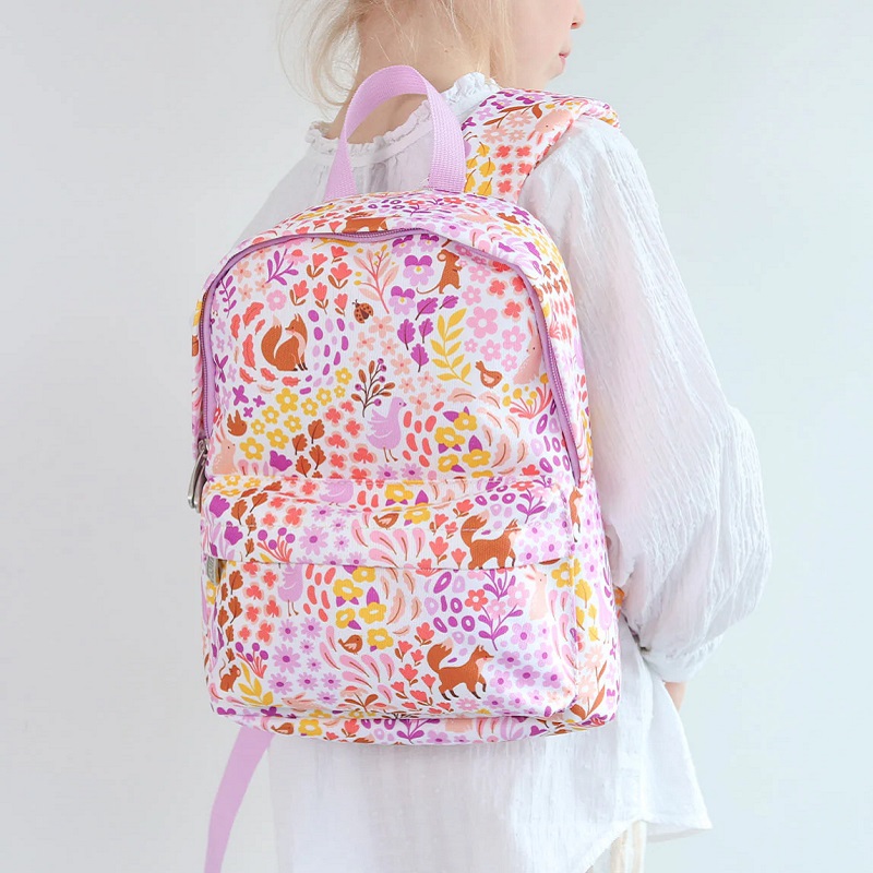 A Little Lovely Company Ergonoomiline ja stiilne laste seljakott reguleeritevate rihmade ja tugevdatud seljaosaga