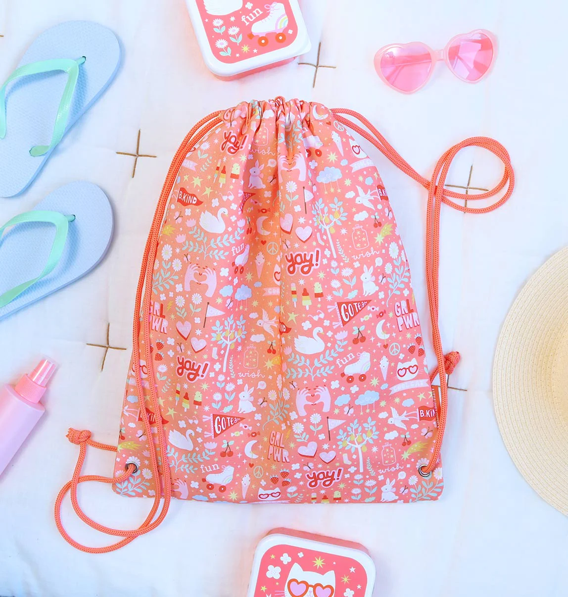 A Little Lovely Company Laste spordikott nöörkott vahetusjalatsitele ja riietele