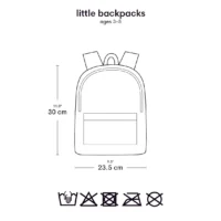 A Little Lovely Company Ergonoomiline ja stiilne laste seljakott reguleeritevate rihmade ja tugevdatud seljaosaga