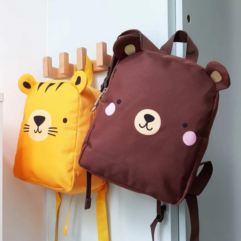 A Little Lovely Company Ergonoomiline ja stiilne laste seljakott reguleeritevate rihmade ja tugevdatud seljaosaga