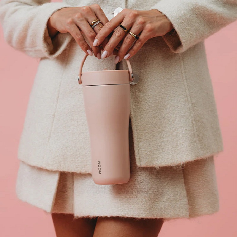 EQUA roostevabast terasest termospudel Carry Cup kõrrega ja puhastusharjaga