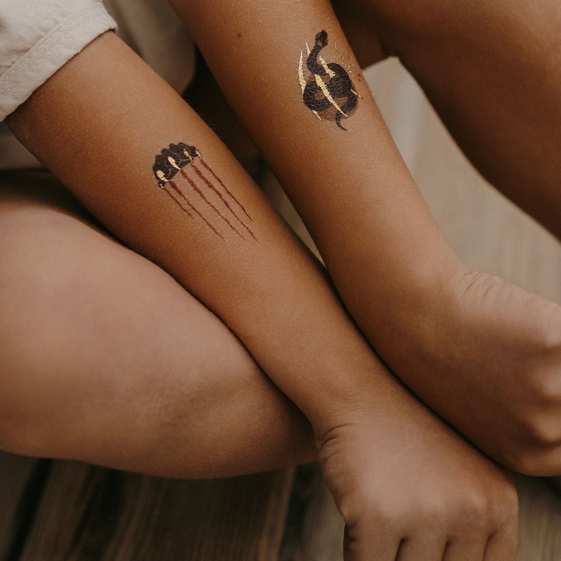 Ohutud, looduslikud ja deramtoloogiliselt testitud ajutised Zakuw tätoveeringud lastele