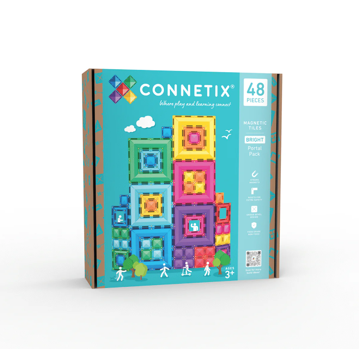 connetix bright portal pack magnetklotsid connetix klotsid smart-spin pöörlevad mini ruudud